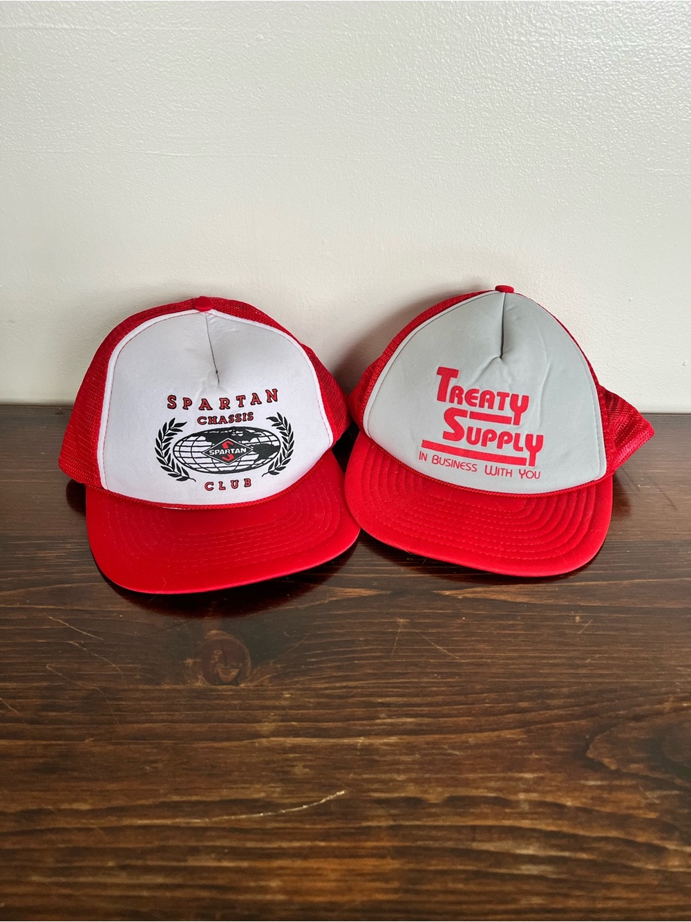 Spartan & Treaty Supply Red Trucker Hat Duo